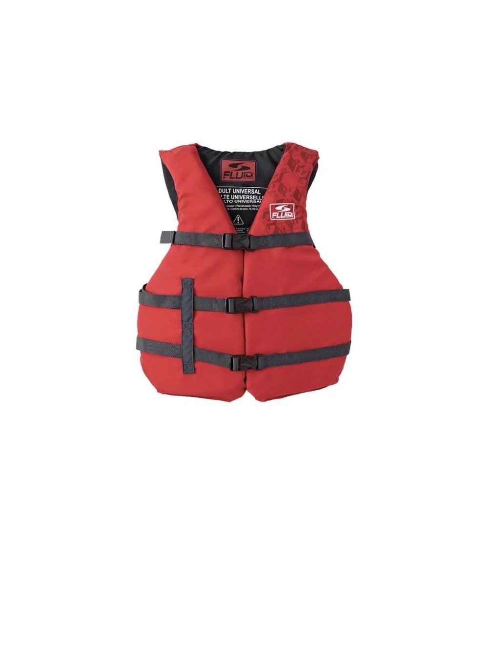 Fluide Kids Red Life Vest Swim Trunks Style